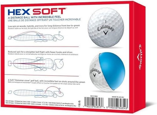 Callaway Hex Soft Golf Balls - Premium Performance | White Color for Enhanced Distance