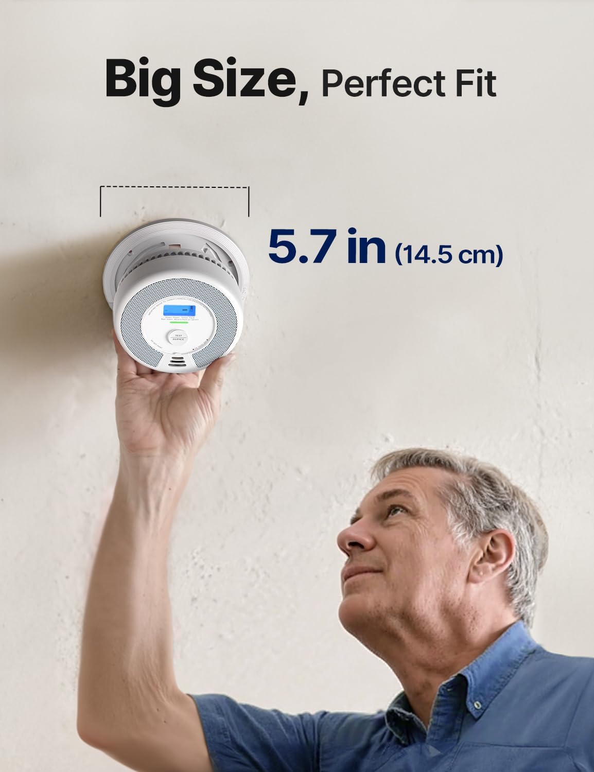 X-Sense XP0H-SN Smoke and Carbon Monoxide Detector Combo - 10-Year Battery, Easy Install