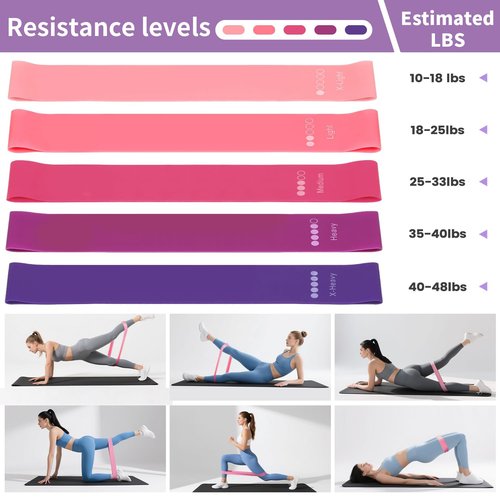 HAKELPOK Pilates Kit for Home Workouts Yoga for Women-12-Piece with Ring,Yoga Ball,5 Resistance Bands,Figure-8 Band,Arm Stretcher,Grippy Socks,Storage Bag for Toning,Strength & Flexibility(Purple)
