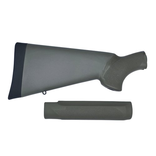 Hogue OverMolded Rubber Shotgun Stock and Forend for Mossberg 500 12 Gauge, OD Green - 05212