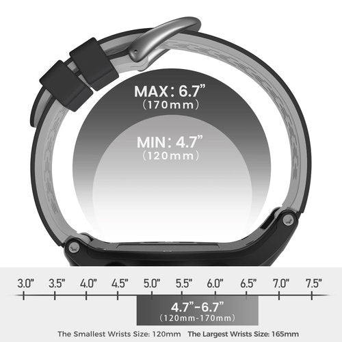 CUZOW Two-in-One Color band for Garmin Approach S2/S4, Silicone Starp Replacement Watch Band for Garmin Approach S2/S4 Watch, Black