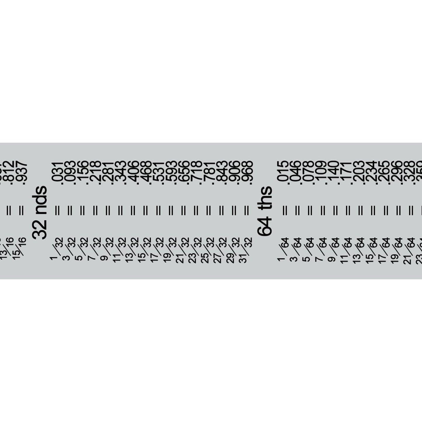 PEC Tools 6“ Rigid Steel Ruler, Precision Stainless Steel Ruler, 1/32” and 1/64" Graduations on Front, Decimal Equivalent Chart on Back. Made in USA.