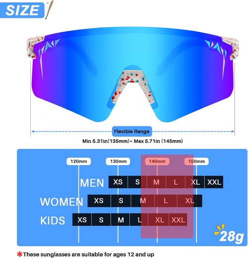 IKTOD Sports Sunglasses Men Women Anti-UV Baseball Sunglasses Cycling Running Softball Glasses