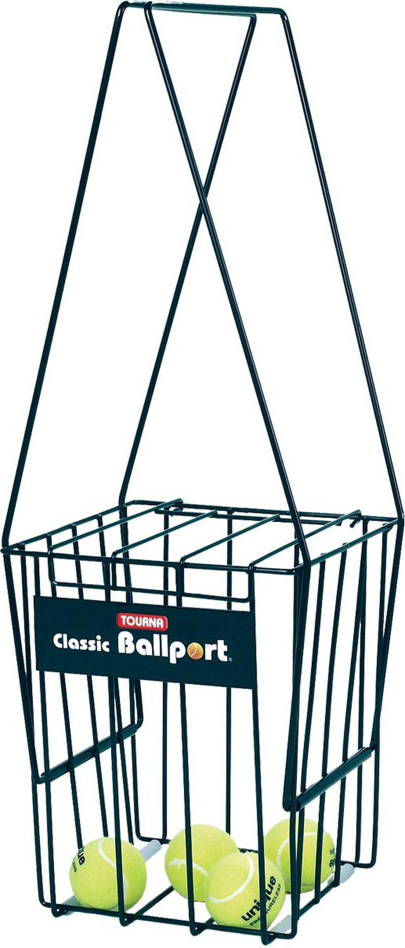 Tourna Ballport 70 Ball Tennis Hopper, Black