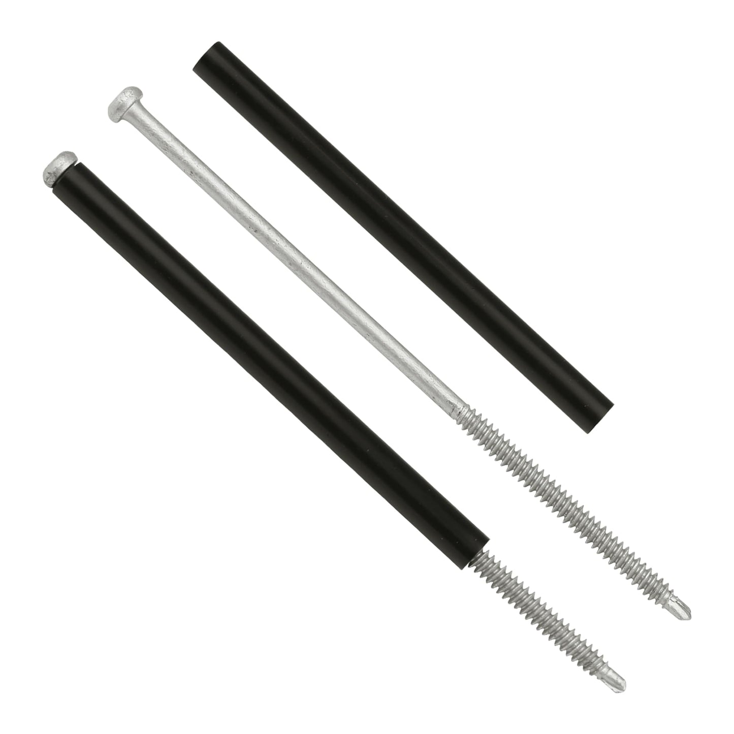 Ypzxola 10-Pack Gutter Screws 7-Inch with Black Ferrule - Rust-Resistant Coated for Secure Gutter Installation & Repair