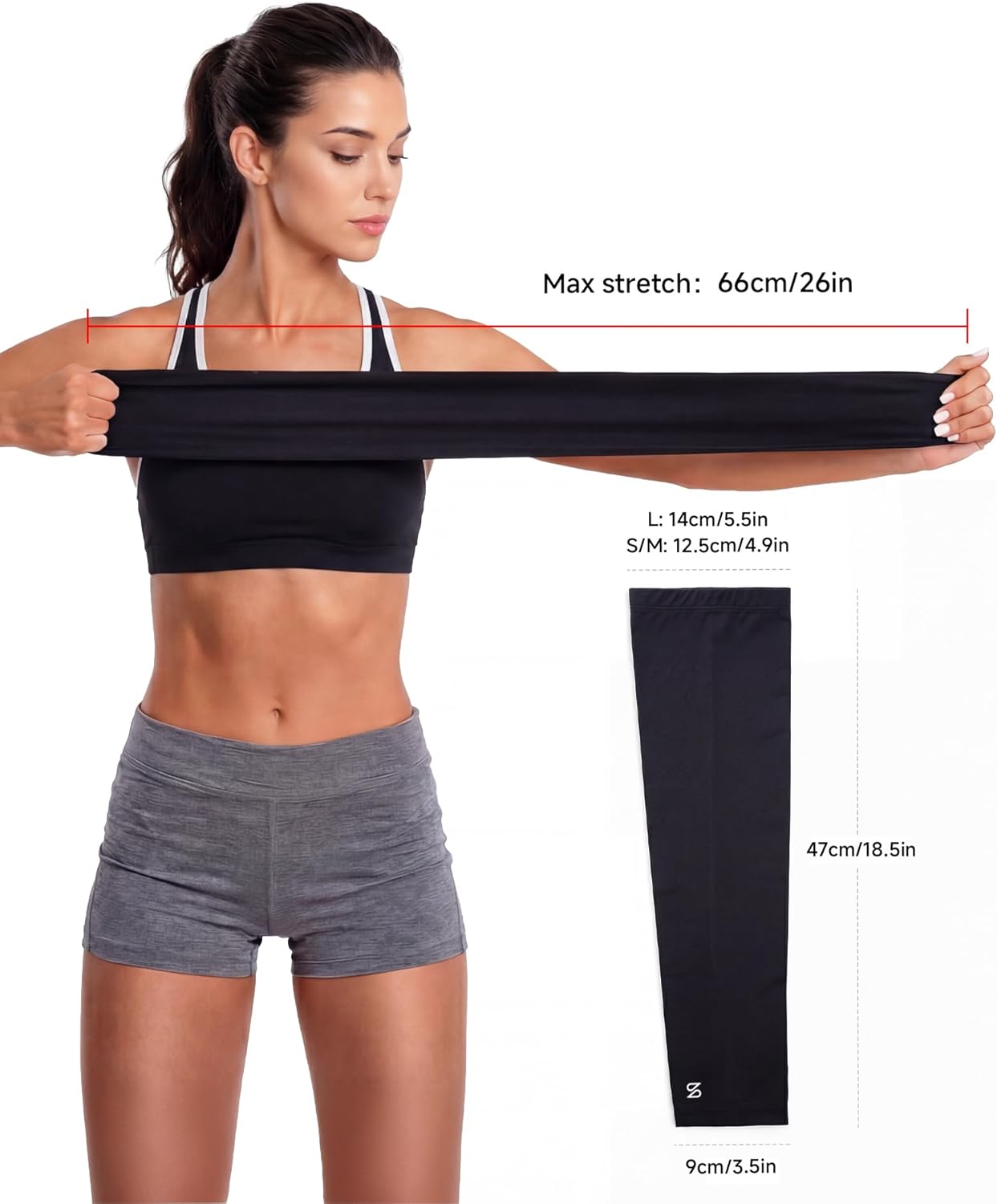 Stelle UV Arm Sleeves - Cooling Sun Protection with Thumb Holes for Golf & Outdoor Activities