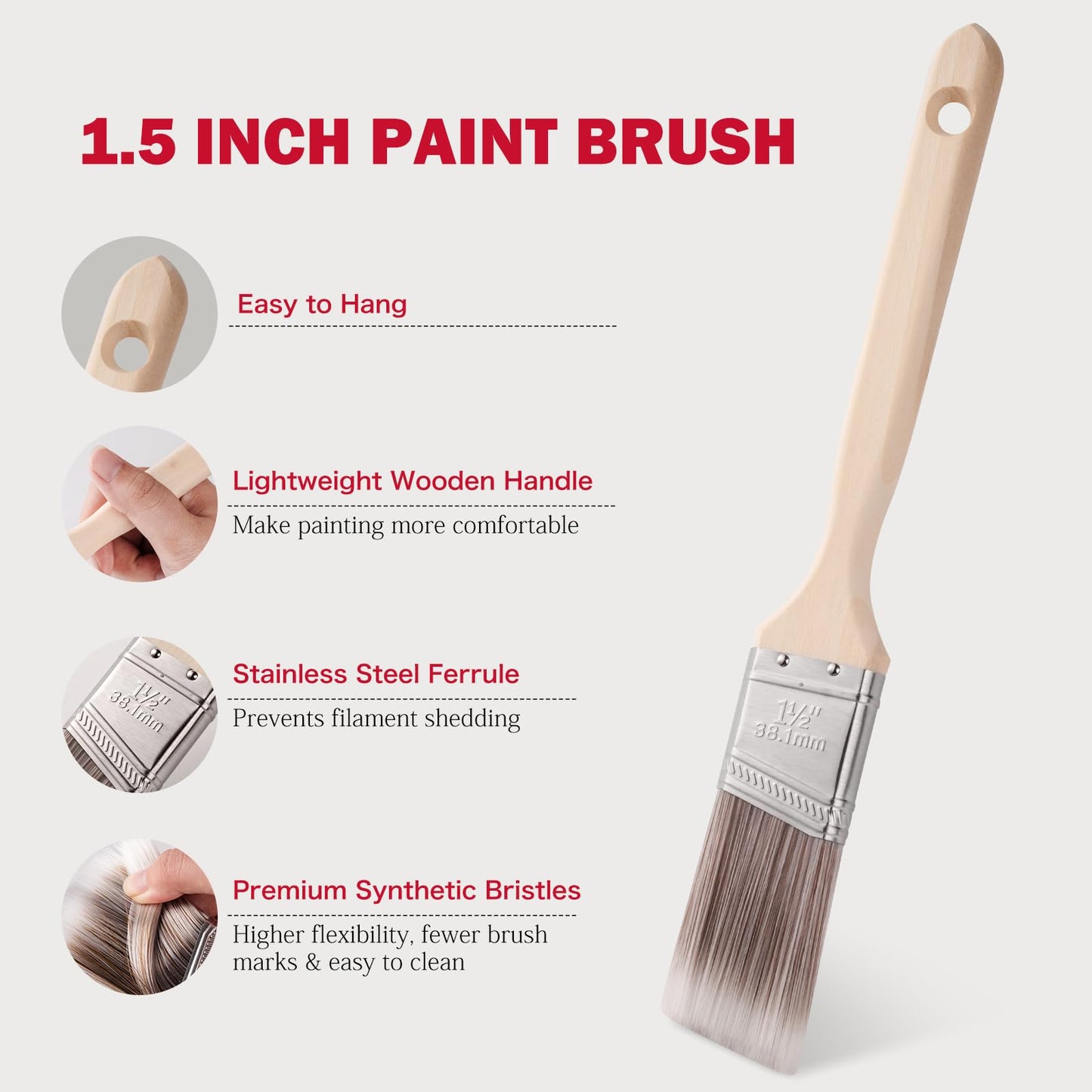 Mister Rui 4 Inch Paint Roller Kit, 12-Piece Professional Tray Set with 6 Microfiber Sleeves, Liner & Cover, Handle, 1.5" Angled Brush - for Walls, Ceilings, Cabinets, DIY & Pro Painting