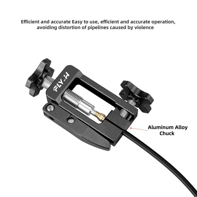 FLY_H Bicycle Brake Hydraulic Hose Fitting Insert Tool,Bike Hydraulic Needle Driver Insertion Tool,Brake Lines Tubing Entry Device,MTB Road Bike Olive Head Press in Hydraulic Brake Lines Cutting Tools