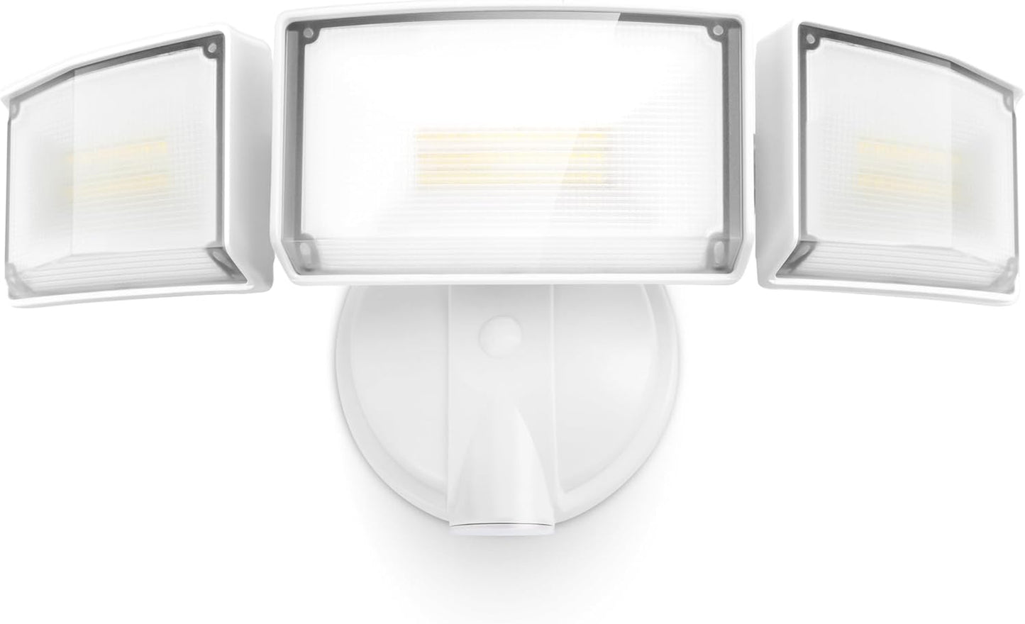 75W LED Flood Light - 8000 Lumen Outdoor Security Light with 3 Adjustable Heads, IP65 Waterproof for Garage, Yard & Patio - 5000K Daylight
