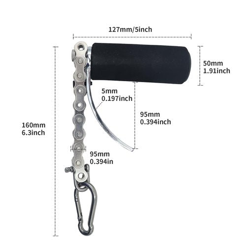 Arm Wrestling Training Equipment Arm Wrestling Handle Arm Strengthener Antebrazo Ejercitador Transmission Chain Twisting Wrist Stickfor Wrist, Forearm, Grip Strength Workouts