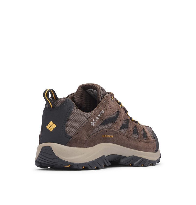 Columbia Mens Crestwood Waterproof, Mud/Squash, 9