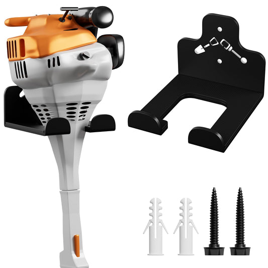 ZGJWJYUU Garage Organization Storage Trimmer Rack, Garden Power Tool Hanger for Grass Trimmer, Hedge Trimmer, Garden Tools, Heavy Duty Weed Whackers Holder Wall Mounted Tool Organizer, 1 Pack