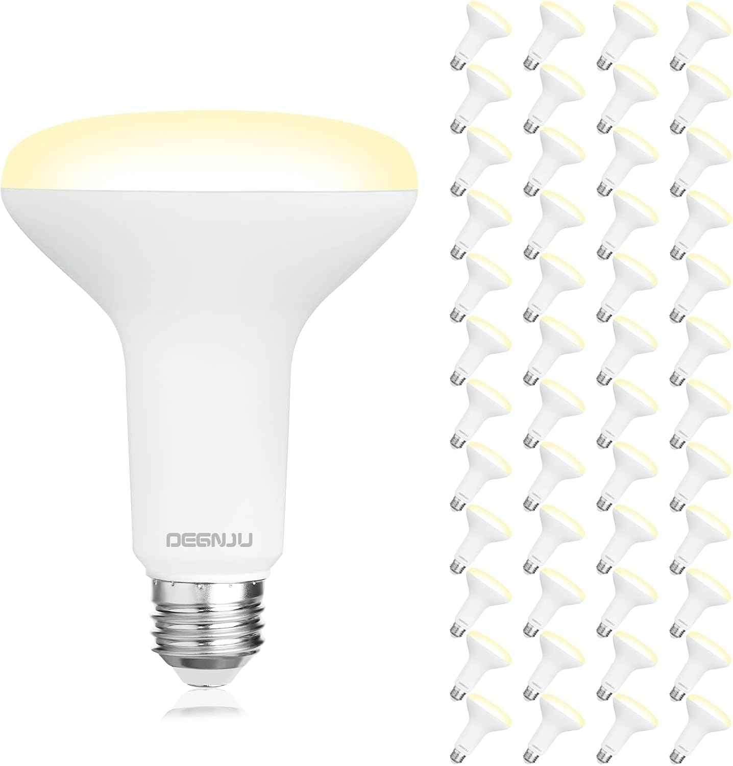 BR30 LED Flood Light Bulbs 24-Pack, 7W Dimmable 650LM Soft White 2700K, E26 Base