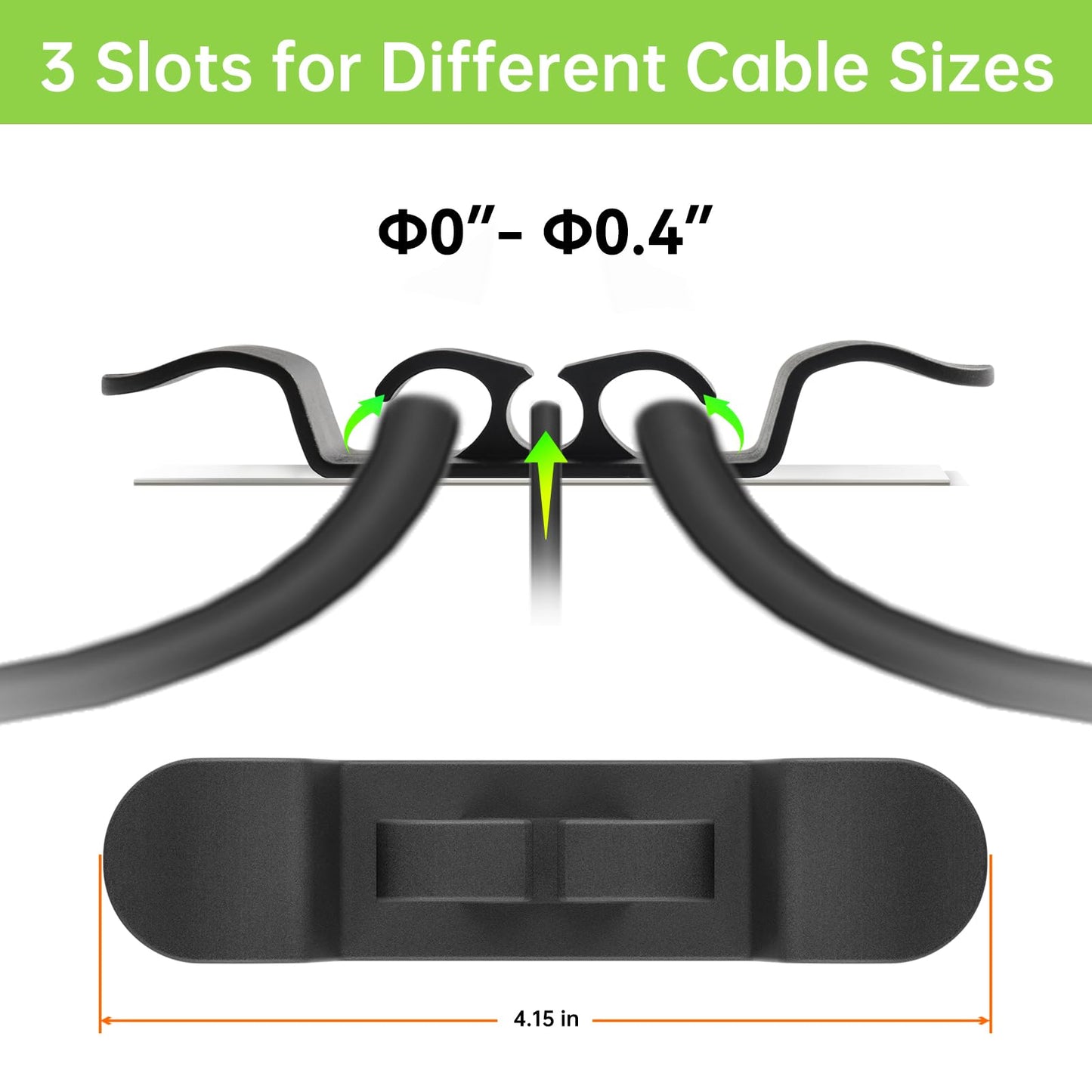 6PCS Cord Organizer for Appliances, Upgraded Kitchen Appliance Cord Wrap, Cord Holder Stick on Pressure Cooker, Coffee Maker, Air Fryer and Blender(3 Black + 3 White)