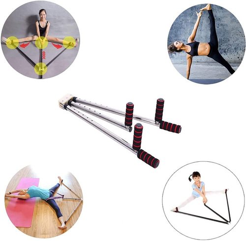 Leg Stretcher 3 Bar Leg Split Machine Stainless Steel Gymnastic Portable Flexibility Stretching Equipment,Home Gym Exercise for Dance, Gymnastics, Cheerleading, Martial Arts Hip Stretch