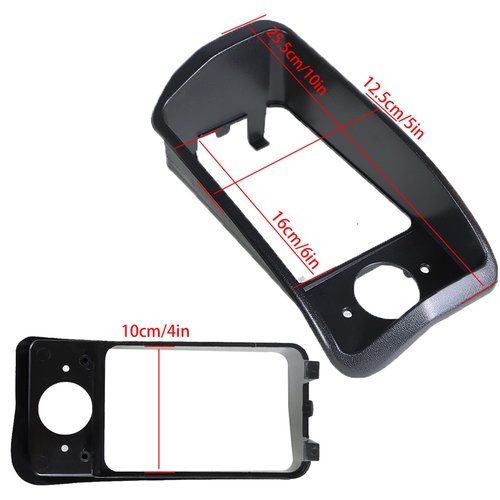 munirater Headlight Bezels Replacement for Club Car Golf Cart DS 1993 - Up Black 1016880 1016879