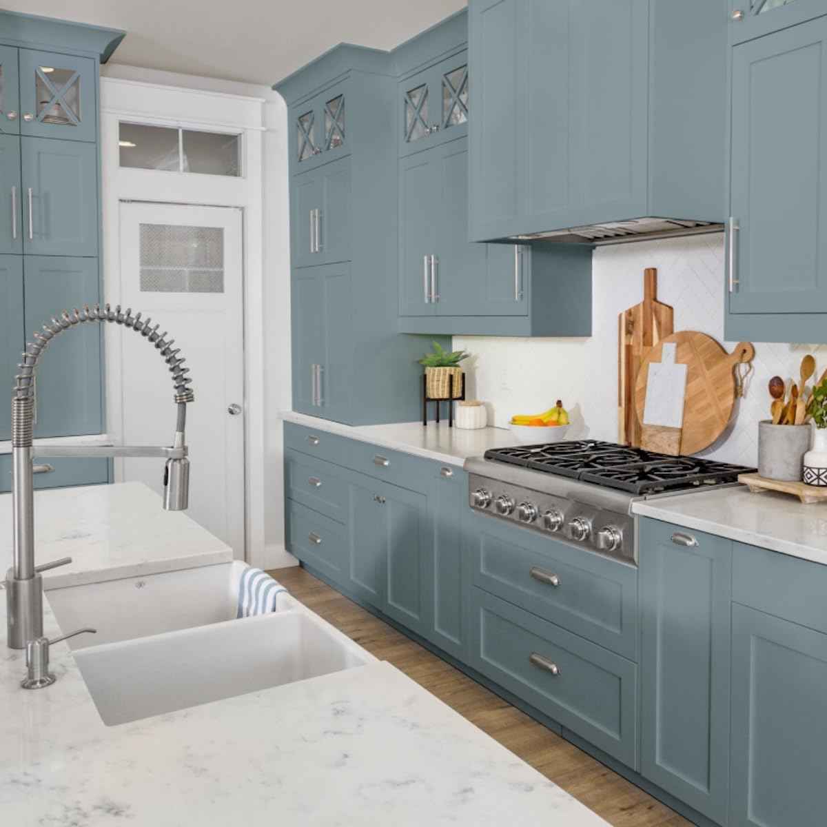 Oxford Blue Cabinet Makeover Kit - 7-Piece DIY Set for Regal Navy Finish