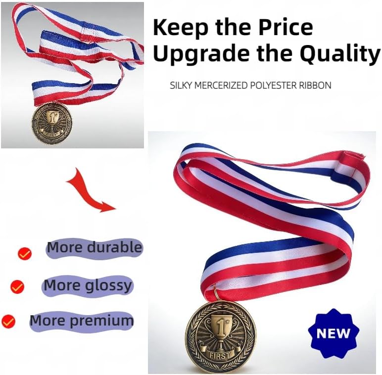Medals for Awards 1st 2nd 3rd Place Medals Olympic Medals for Adults Sports Party Soccer Basketball Competition Winner First Second Third Place Trophy Participation Gift Gold Silver Bronze