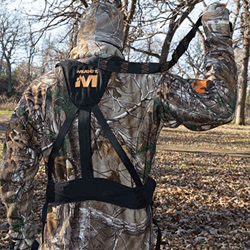 Muddy Magnum Tree Stand Safety Harness with Lineman Rope & Adjustable Straps