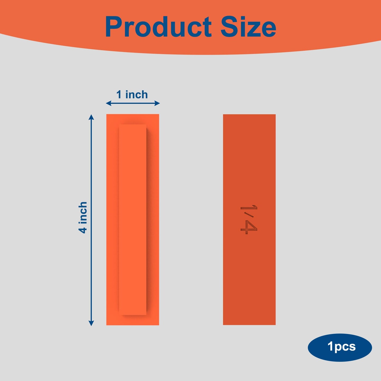 1/4" Trim Reveal Tool - Precision Trim Gauges - Non-Damaging Hard Plastic Door Reveal Marking Tools For Accurate Jamb Marking - Wood Reveal Spacing Tool (orange)