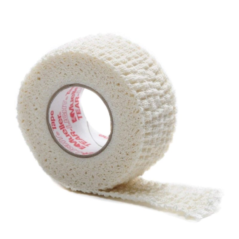 Mueller Golfer’s Grip Tape, Self-Adhering, Lightweight, Residue Free, Conforming Elastic Protective Tape, Helps Protect Fingers & Enhance Grip - 1” x 5yd Stretched, 2 Pack