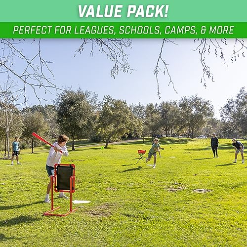 5 Piece Baseball & Softball Base Set - Durable Rubber Field Bases