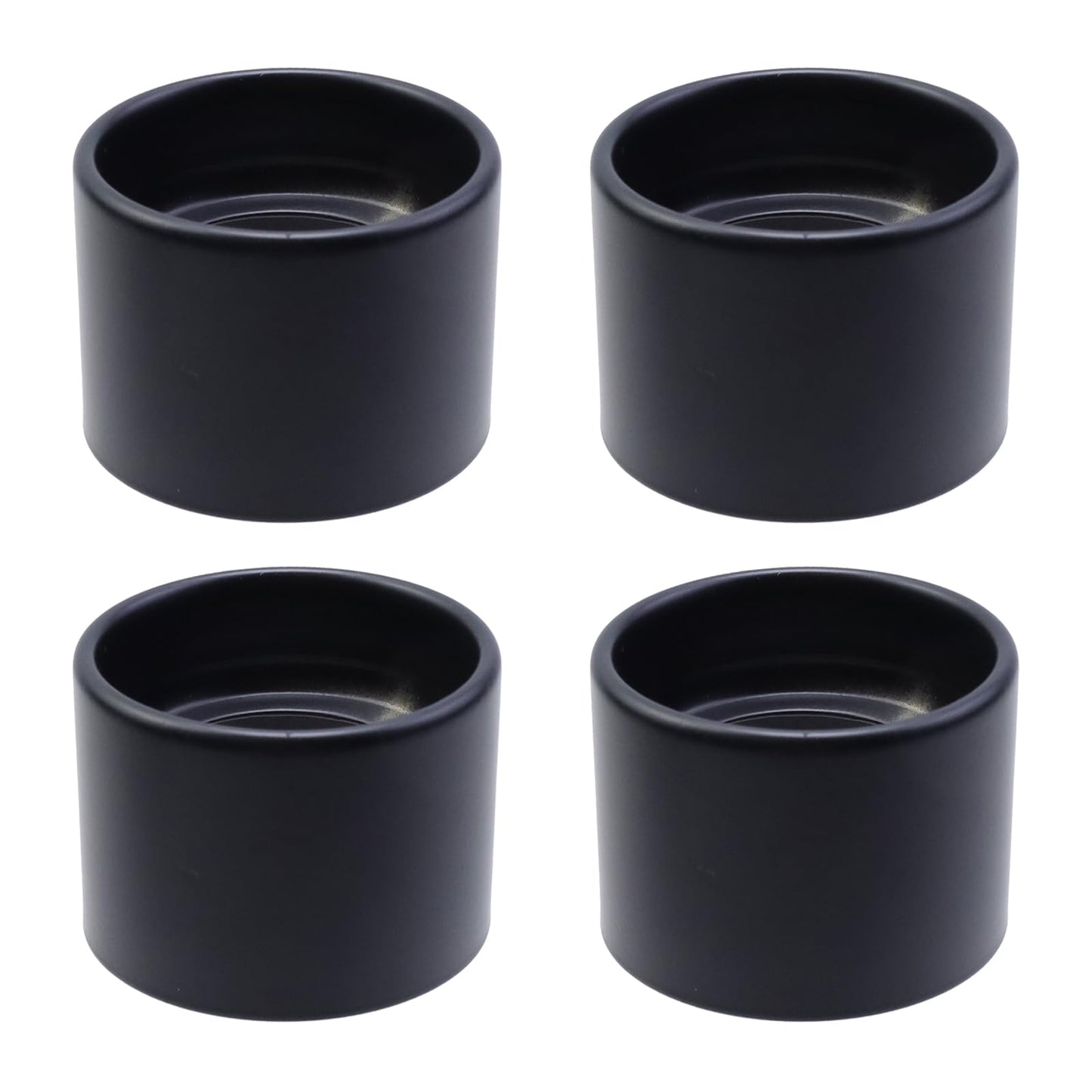 Wealrit 4 Pcs Metal Light Socket Shade Ring Lamp Shade Collar Rings Lock E26 Ceramic/Porcelain Socket 1-1/2 Thread Diameter(Black)