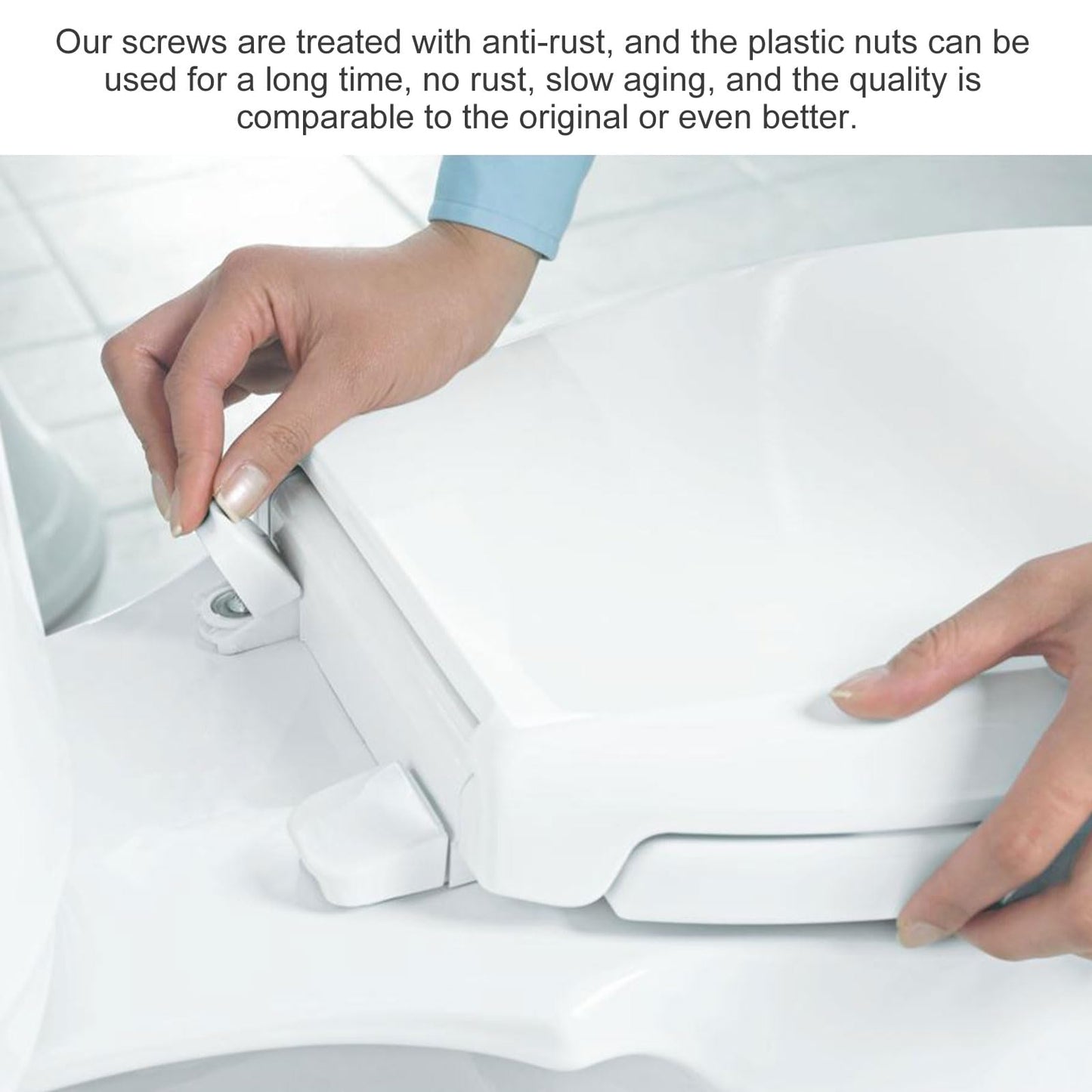 TNITRIB Toilet Seat Bolts for Kohler 1133024 Hardware Pack, for Kohler Toilet Seat Parts Replacement