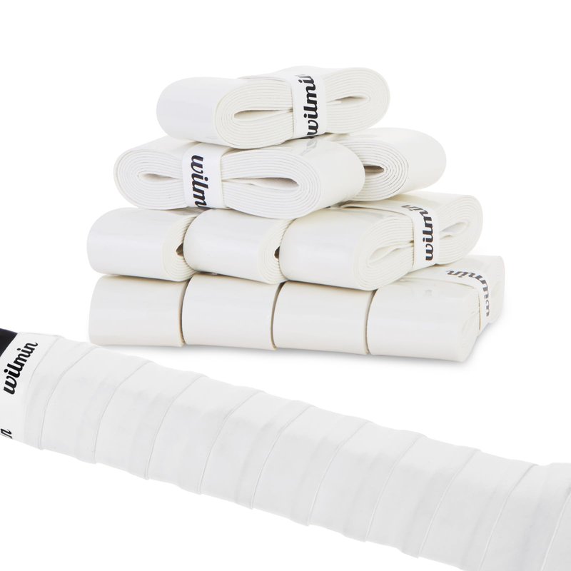 WILMIN Extra Long 51" - Fully Covers Extended Handles Tennis Overgrip 10 Pack Racquet Grip Tape, Sweat Absorbent, Shock Absorption, Comfort & Durability, Easy Install for Tennis Racket