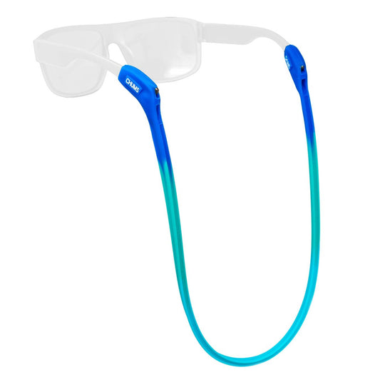 Chums Switchback Safety Eyewear Retainer - Lightweight & UV Resistant Silicone Sunglasses Strap for Men & Women - Turquoise/Seafoam