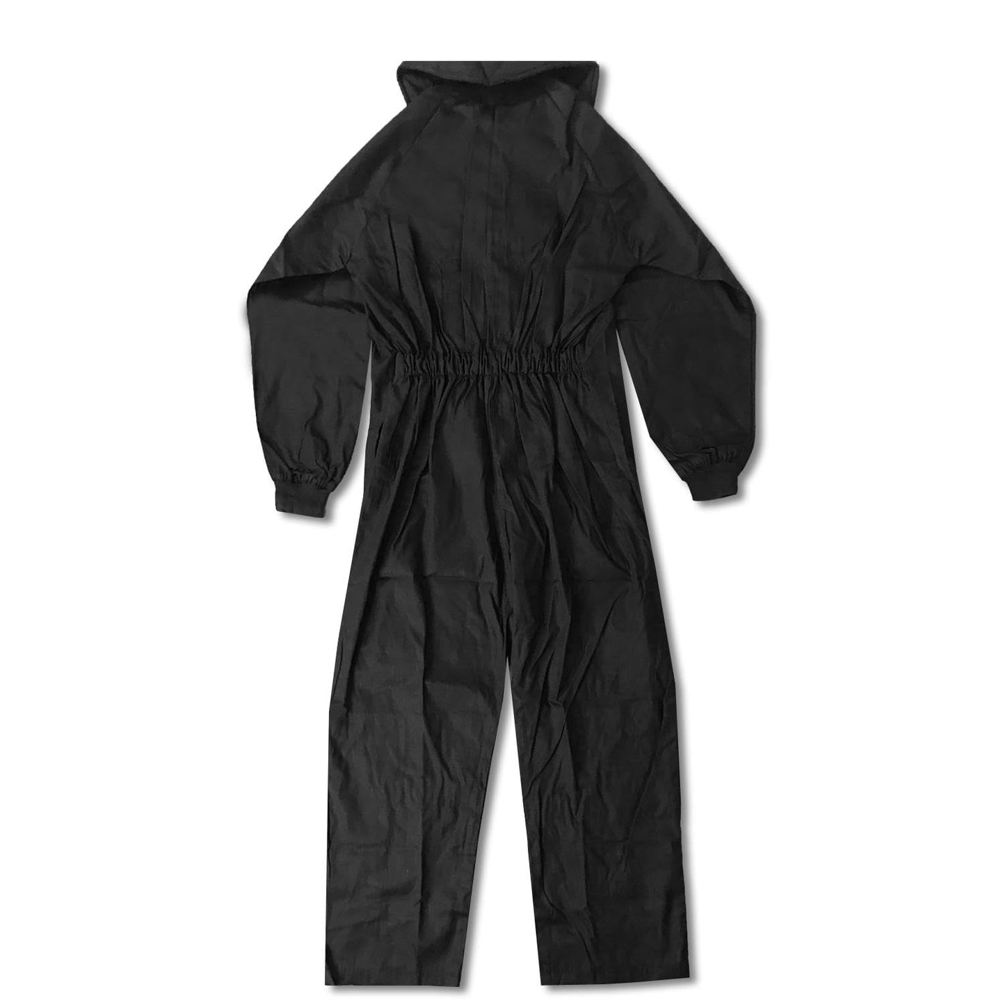 Maddog Durable Ripstop Step-In Coveralls | Full Body Paintball, Airsoft, Mechanic, Outdoor Work Protective Wear Jumpsuit - Tactical Black - X-Small