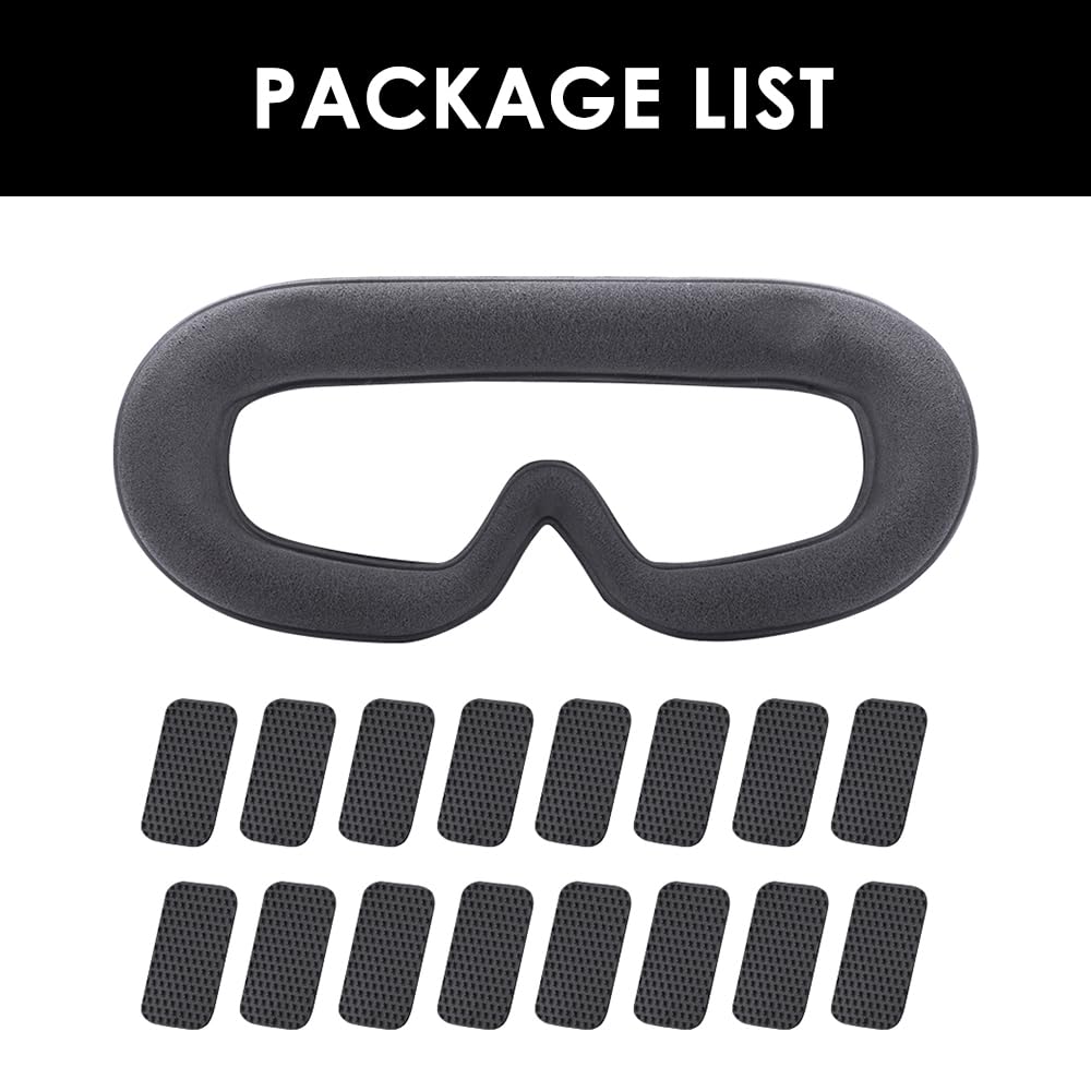 CAPART Comfy Sponge Foam Padding for DJI Avata Goggles 2, Soft-Fit Eye Pad Musk Cushion Replacement
