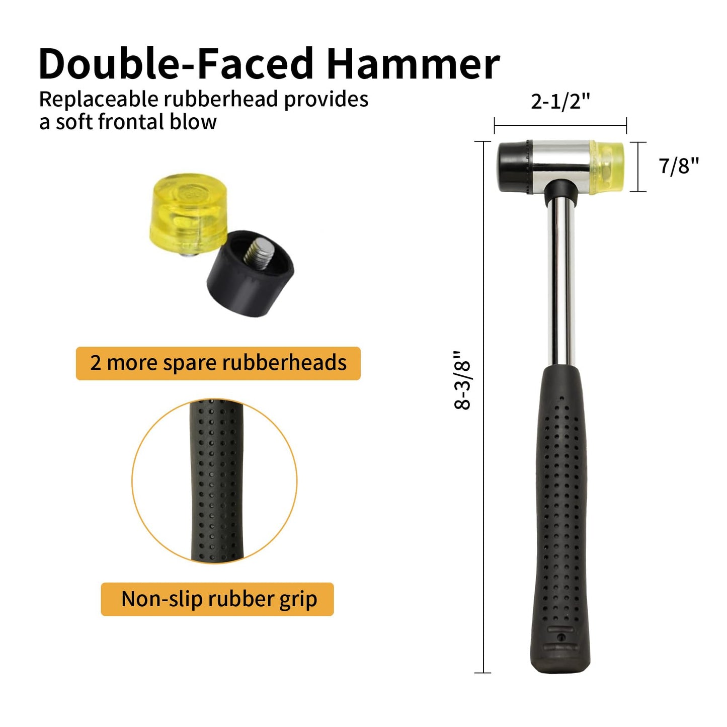Pin Punch Set, 20pcs Punch Removing Repair Tools, Including Brass Pin Punches, Steel Pin Punches with Storage Pouch&Hammer (Brass+Steel Pin Punches)