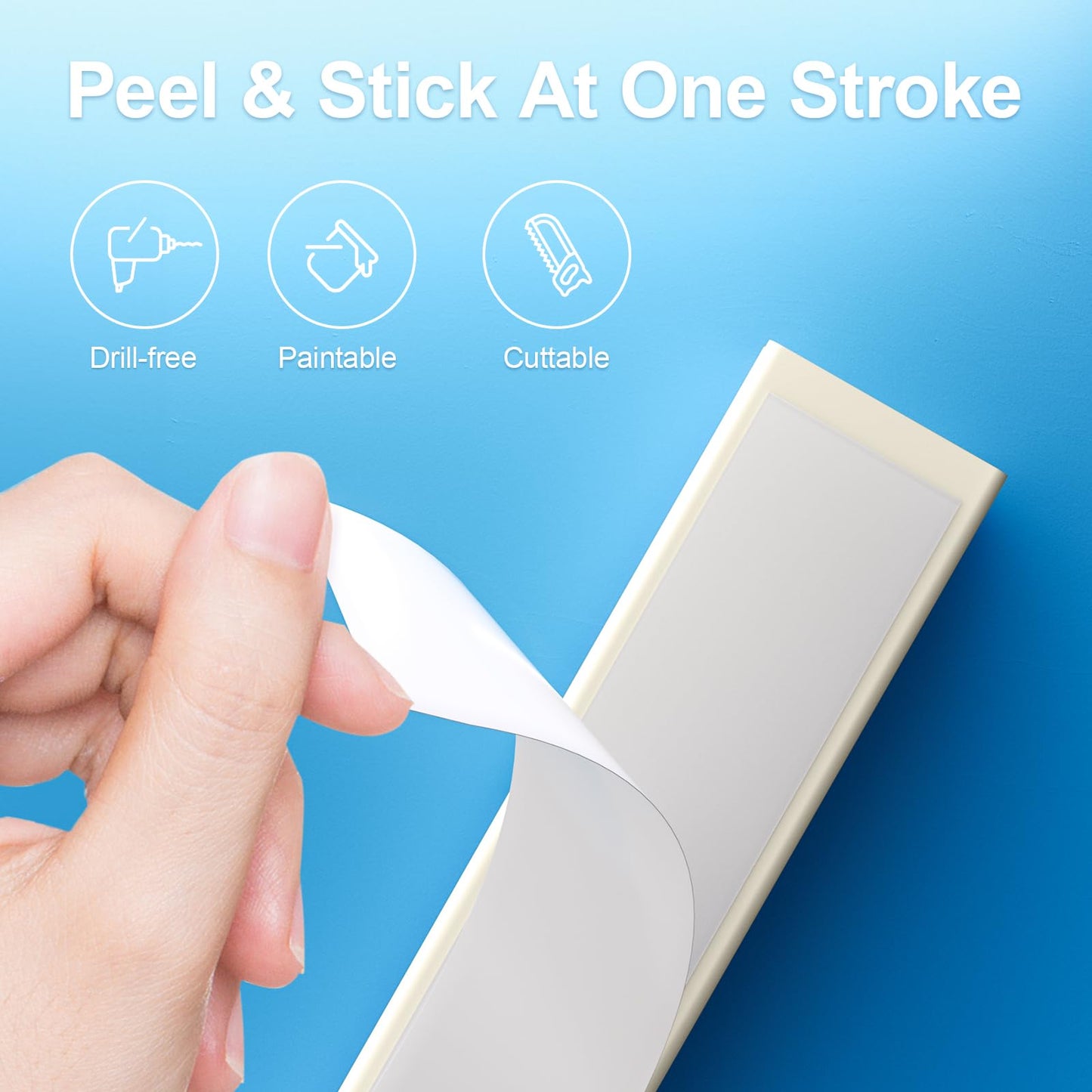 Yecaye TV Cord Hider, 47In Large Cable Hider, Wire Covers for 4 Cords, Wire Hiders for TV on Wall, Cable Raceway Concealer, 3×L15.7in W1.18in H0.6in, Beige