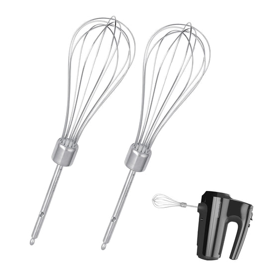 2 Pack Hand Mixer Turbo Beaters Compatible with BLACK and DECKER Electric Hand Held Mixer, Stainless Steel Replacement Parts, Beaters Electric Mixer Parts Accessories