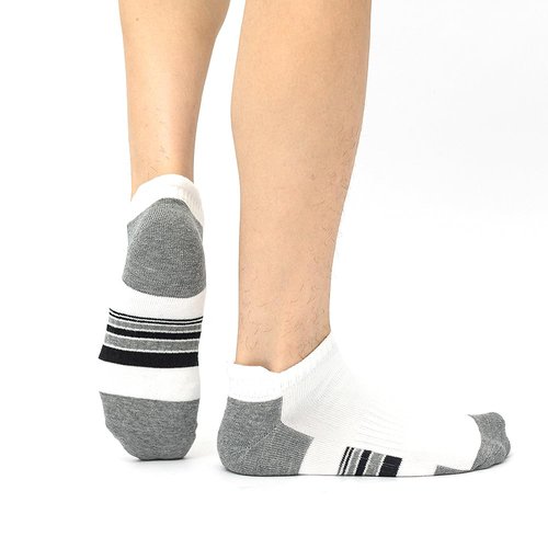 JOYNÉE 10 Pairs Mens Athletic Ankle Socks Running Low Cut Socks for Men with Tab,White,Sock Size:10-13