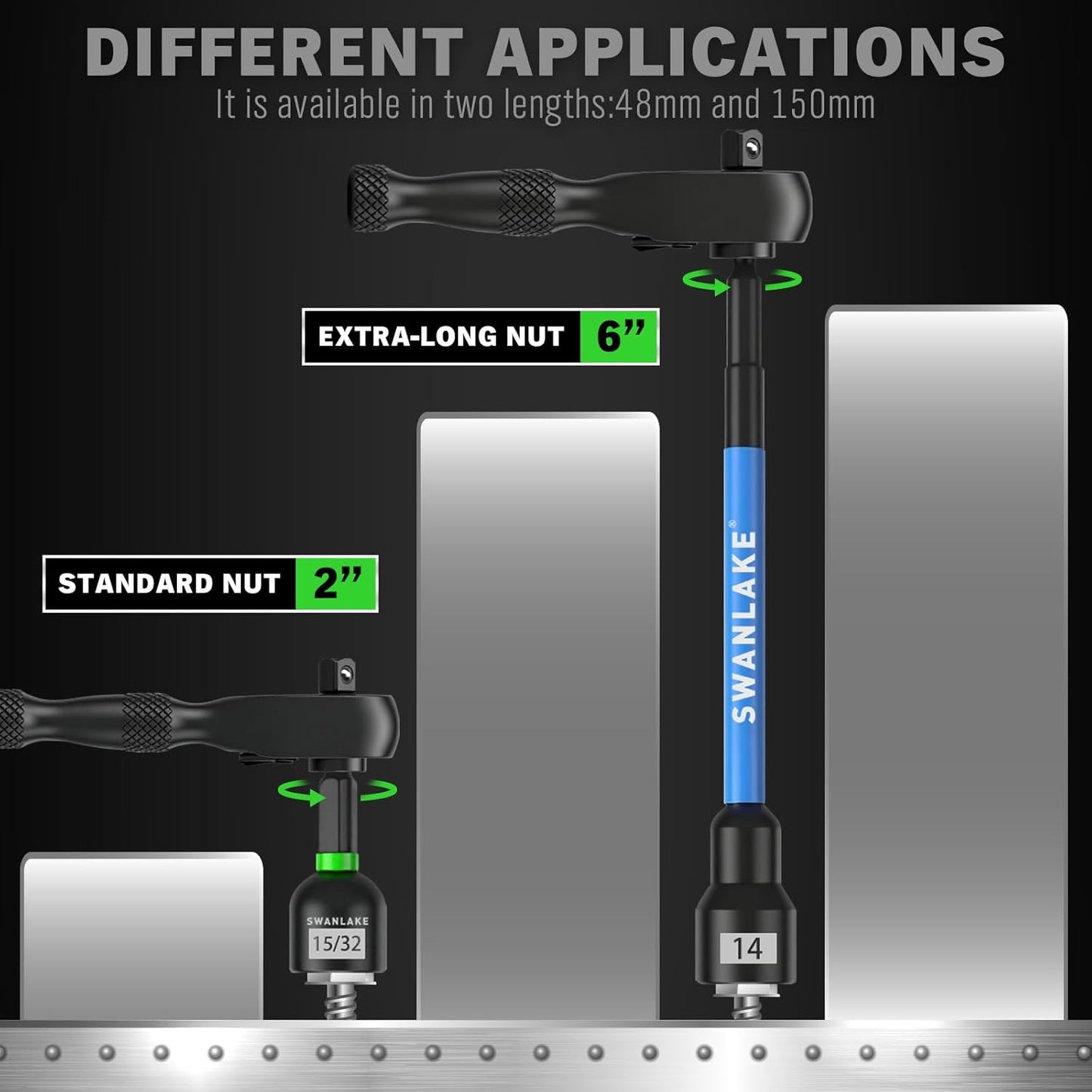 74-Piece Magnetic Nut Driver Set for Impact Drill - Metric & SAE, Universal Socket & Quick-Change Bit Extension