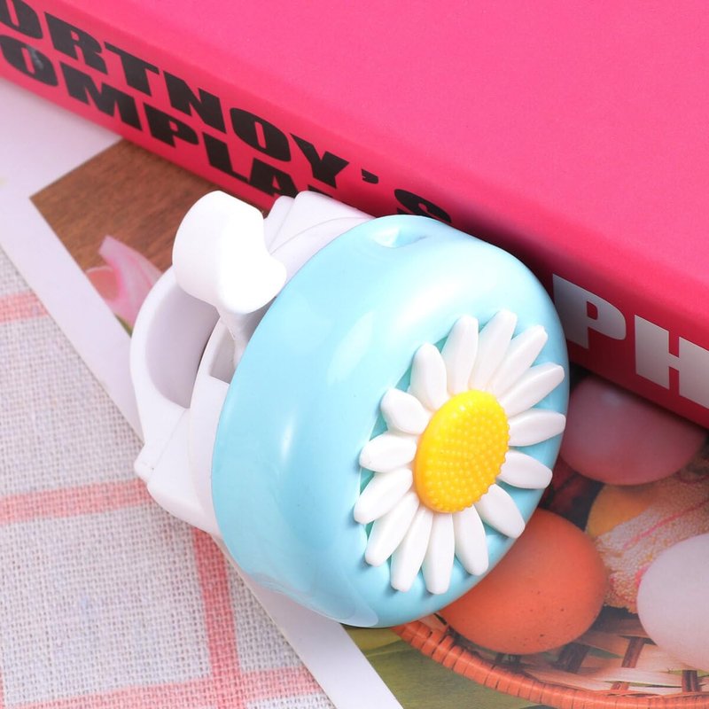 Toddmomy Bicycle Bell for Handlebars Aluminum Daisy Bike Bell with Loud Clear Sound Mini Kids Bike Accessories for Toddlers Boys Girls 2.12X2.16X2.12 Inch