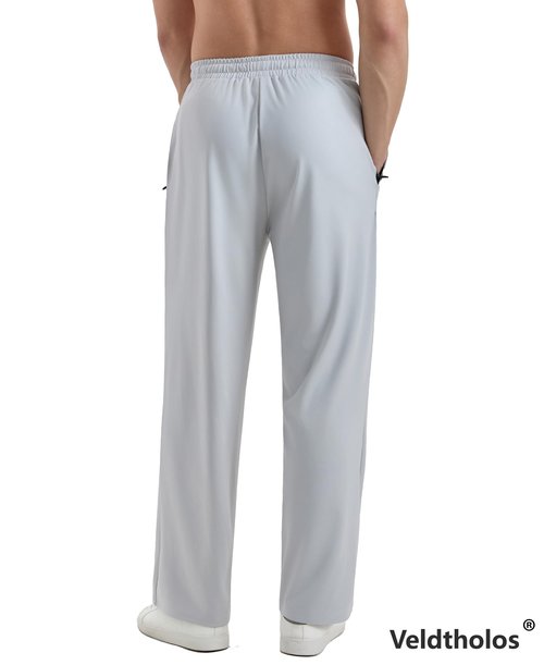 Veldtholos 5 Pack Mens Sweatpants with Zipper Pockets Open Bottom Jogger for Men Lightweight Track Pants Men for Running Gym