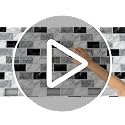 10-Sheet Peel and Stick Backsplash Tiles - 12x12 Marble Look