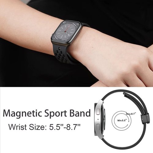 Lamshaw Compatible with Garmin Approach S44 Band, 20mm Quick Release Breathable Soft Silicone Sport Band Replacemet Straps Compatible for Garmin Approach S50, S44, S42, S40 Watch