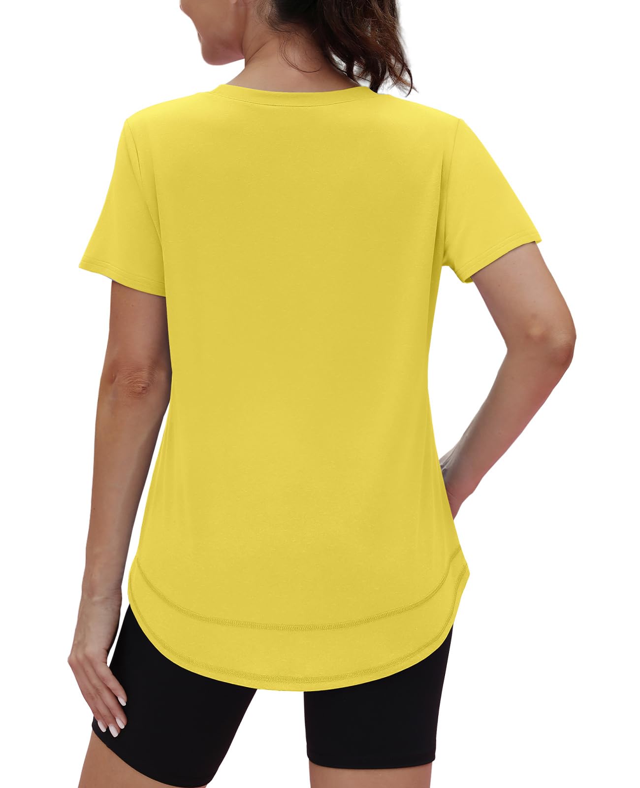 Oversized Tshirts for Women Dry Fit Plus Size Spring Clothes Summer Athletic Tops Workout Shirts Crewneck Blue 3XL
