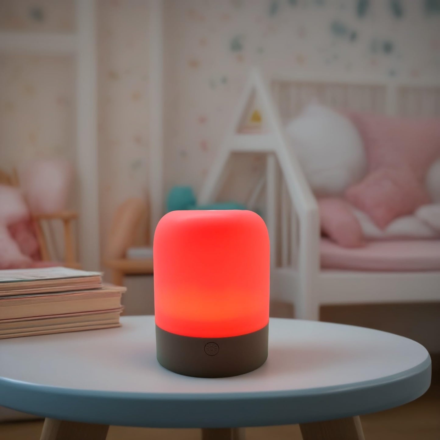 XOIDMIVCN Night Light for Baby Nursery, 8 Colours Bedside Touch Sensor Night Lamps for Kids Breastfeeding and Sleep Aid, USB Rechargeable Nursery Lights8, Warm Light (Touch)