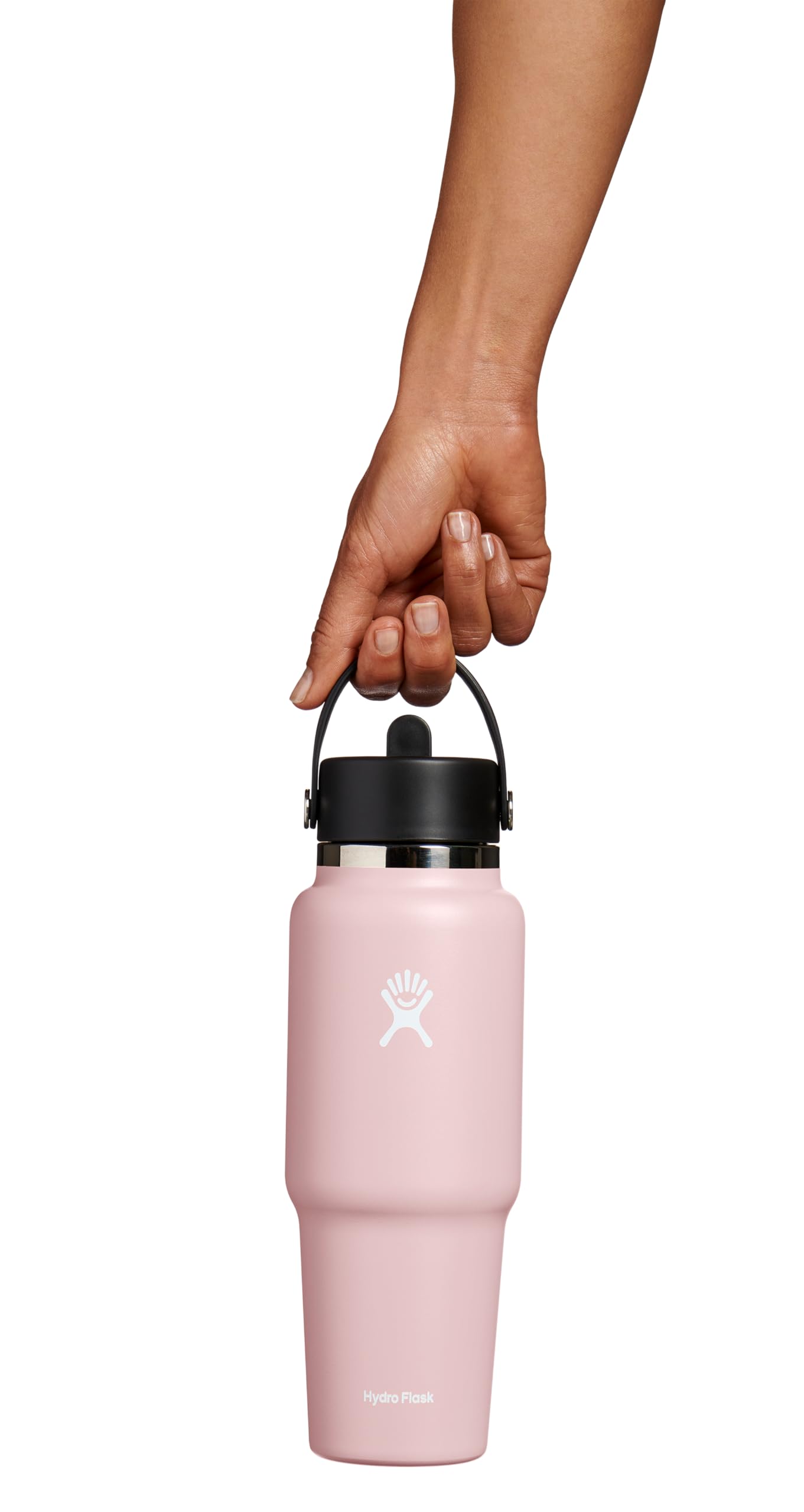 Hydro Flask Travel Water Bottle - Insulated Stainless Steel - Wide Straw Lid, Non Spill, Leakproof in 32 Oz Trillium