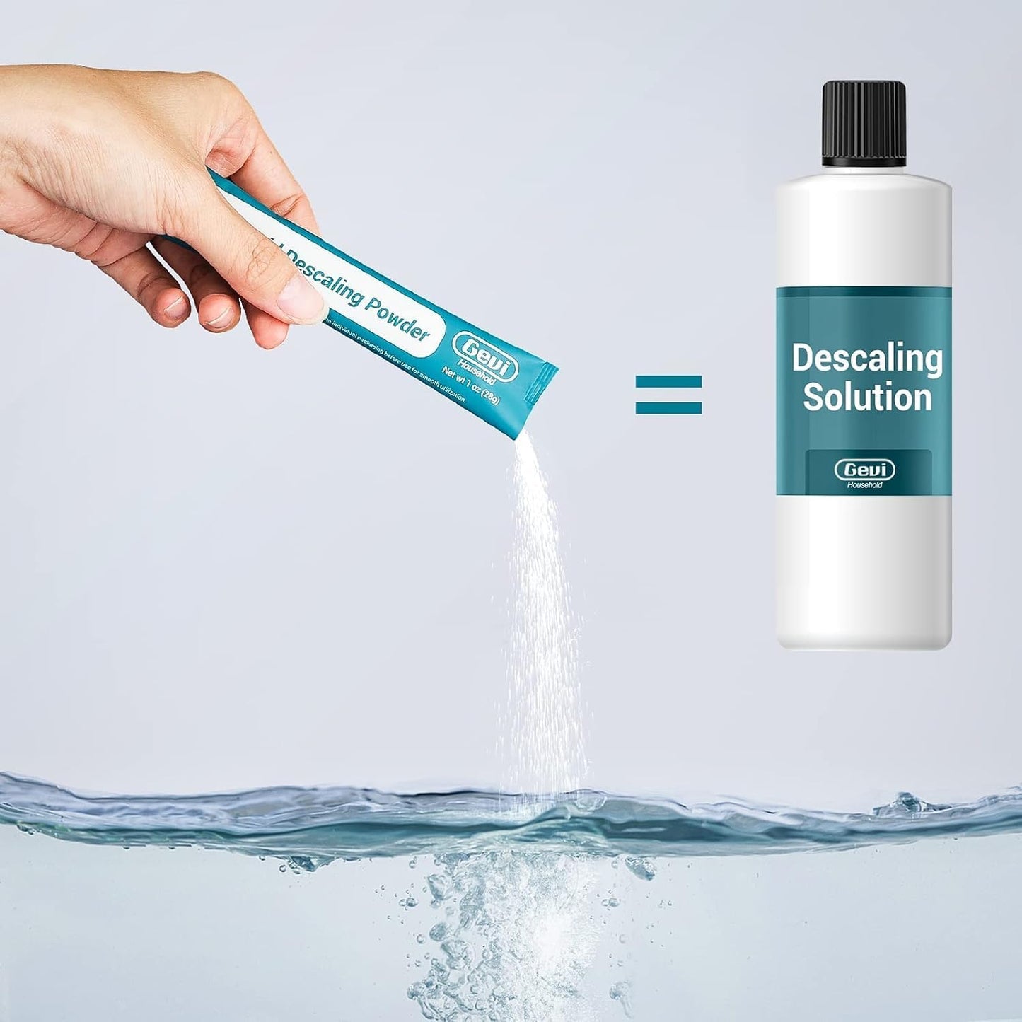 Gevi Ice Maker Cleaning Tablet 4 Uses, Individual Packed for Each Tablet, Organic Citric Acid Cleaner for Universal Ice Machines (4 Uses)