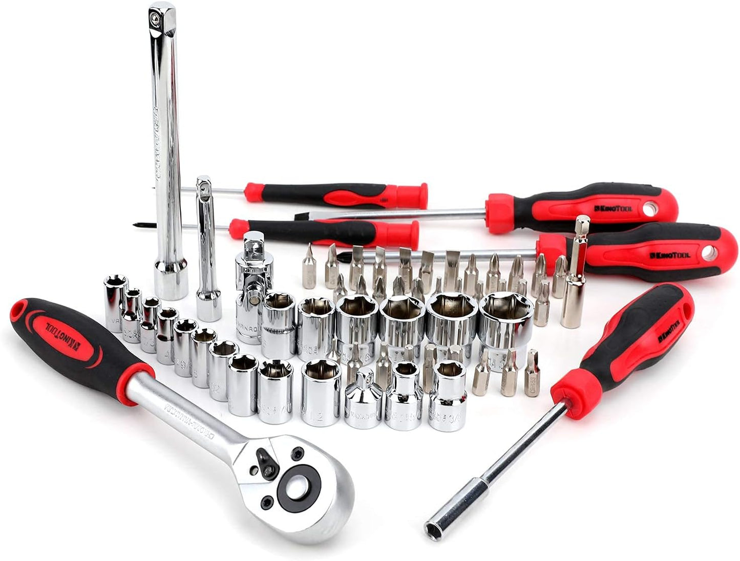 149-Piece KingTool Home Repair Tool Kit - Complete Mechanic Set with Toolbox for Home, Office & College