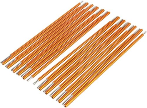 Aluminum Tent Pole Replacement - 11.8ft, 13ft, 14.5ft | Collapsible Camping Frame Repair Accessory