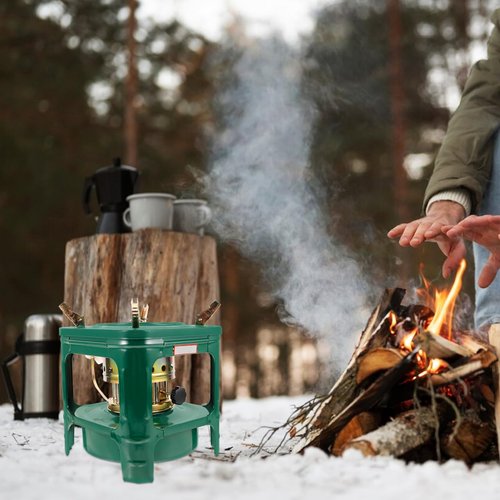 BESPORTBLE 1set Portable Kerosene Stove Outdoor Heater for Camping Barbecue Garden Parties Swirl Button Design for Safety and Comfort High Temperature Resistance Compact
