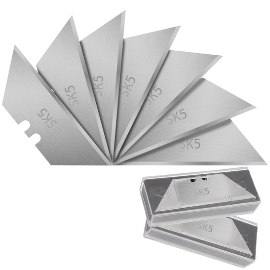 Utility Knife Blades for Gerber Utility Knife, 20 Pack Replacement Blades, Durable SK5 Steel Heavy Duty Box Cutter, Non-Rusting with Plastic Case, for Most Standard Utility Knives