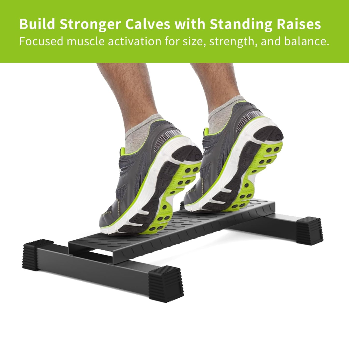 Steel Calf Raise Block, Heavy-Duty Standing Calf Machine, Anti-Slip Solid Platform for Calf Stretching, Squats, Foot Stretch, Home Gym Workout Equipment
